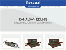 Tablet Screenshot of cansan.de